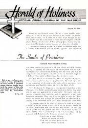 Title Page of Herald of Holiness - August 22, 1956
