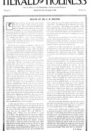 Title Page of Herald of Holiness - September 3, 1913