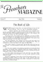 The cover of "The Preacher's Magazine"