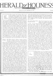 Title Page of Herald of Holiness - September 23, 1914