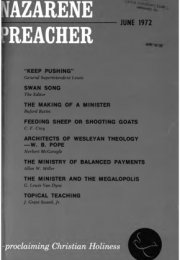 Title Page of Nazarene Preacher