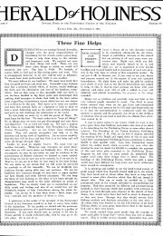 Title Page of Herald of Holiness - September 8, 1915