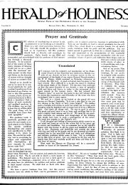 Title Page of Herald of Holiness - November 17, 1915