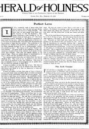 Title Page of Herald of Holiness - February 16, 1916