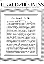 Title Page of Herald of Holiness - May 31, 1916