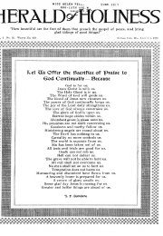 Title Page of Herald of Holiness - August 9, 1916