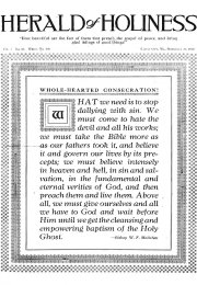 Title Page of Herald of Holiness - September 20, 1916