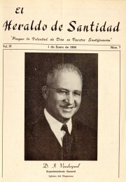 Portada: Doctor D. I. Vanderpool, Superintendente General de la Iglesia del Nazareno