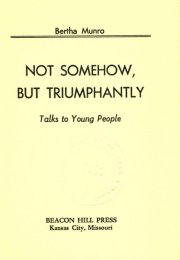 Title page image - Not Somehow, But Triumphantly