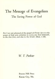 Image of title page The Message of Evangelism