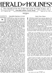 Title Page of Herald of Holiness - April 18, 1917