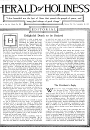 Title Page of Herald of Holiness - September 19, 1917