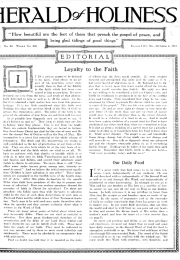 Title Page of Herald of Holiness - October 3, 1917