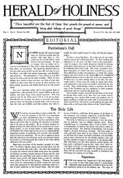 Title Page of Herald of Holiness - May 29, 1918