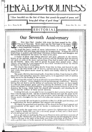 Title Page of Herald of Holiness - April 9, 1919