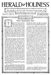 Title Page of Herald of Holiness - September 10, 1919