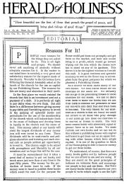 Title Page of Herald of Holiness - December 10, 1919