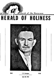 Title Page of Herald of Holiness - July 30, 1951