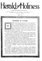 Title Page of Herald of Holiness - August 4, 1920