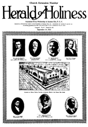 Title Page of Herald of Holiness - September 29, 1920