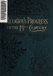 Cover Image of Book - Religious Progress in the Nineteenth Century