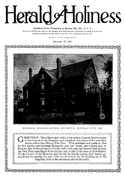 Title Page of Herald of Holiness - December 29, 1920