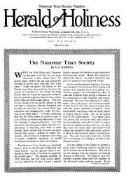 Title Page of Herald of Holiness - March 9, 1921
