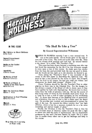 Cover page of Herald of Holiness - July 24, 1950
