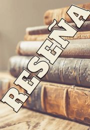 Stack of books with Resena stamped over it