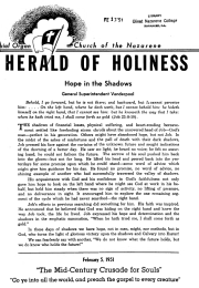 Title Page of Herald of Holiness - February 5, 1951