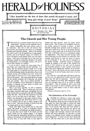Front page of Herald of Holiness - November 30, 1921