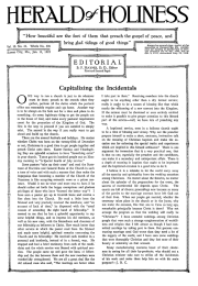 Front page of Herald of Holiness - January 11, 1922