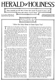 Front page of Herald of Holiness - August 30, 1922