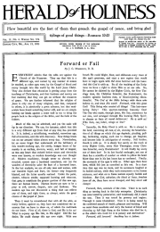 Front page of Herald of Holiness - April 25, 1923