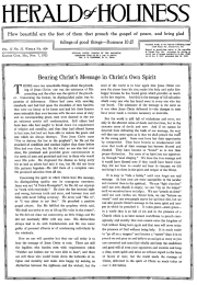 Front page of Herald of Holiness - November 7, 1923
