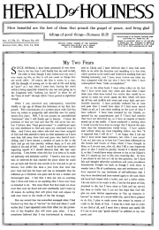 Front page of Herald of Holiness - November 14, 1923