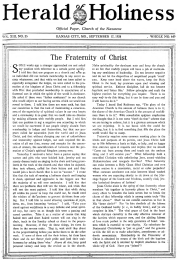 Front page of Herald of Holiness - September 17, 1924