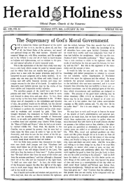 Front page of Herald of Holiness - January 28, 1925