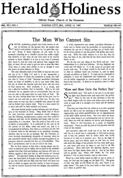 Herald of Holiness - April 15, 1925