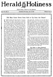 Front page of Herald of Holiness - July 8, 1925