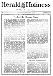 Front page of Herald of Holiness - August 5, 1925