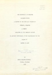 A History of the Town and College of Bethany, Oklahoma