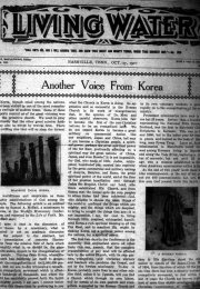 Living Water, October 27, 1910