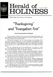 Herald of Holiness - October 19, 1960