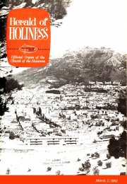 Herald of Holiness - March 7, 1962