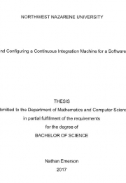 Creating and Configuring a Continuous Integration Machine for a Software Package