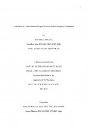 Evaluation of a Nurse-Initiated Sepsis Protocol in the Emergency Department