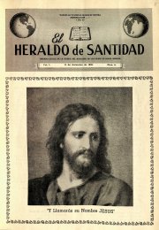 El Heraldo de Santidad, 15 de diciembre de 1946, Vol. 1 N° 6