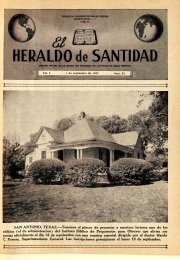 El Heraldo de Santidad, 1 de Septiembre 1947, Vol 1 N°23