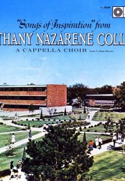 Songs of Inspiration from Bethany Nazarene College A Cappella Choir